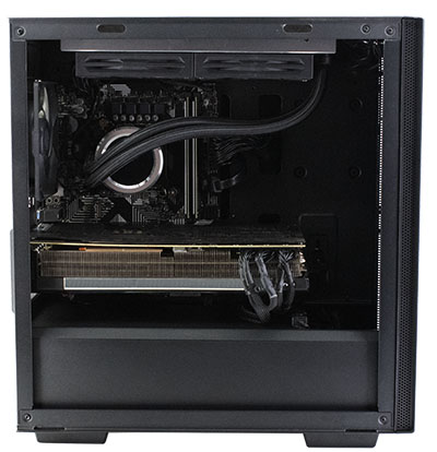 DTA Computers Fusion Gaming PC side view without window